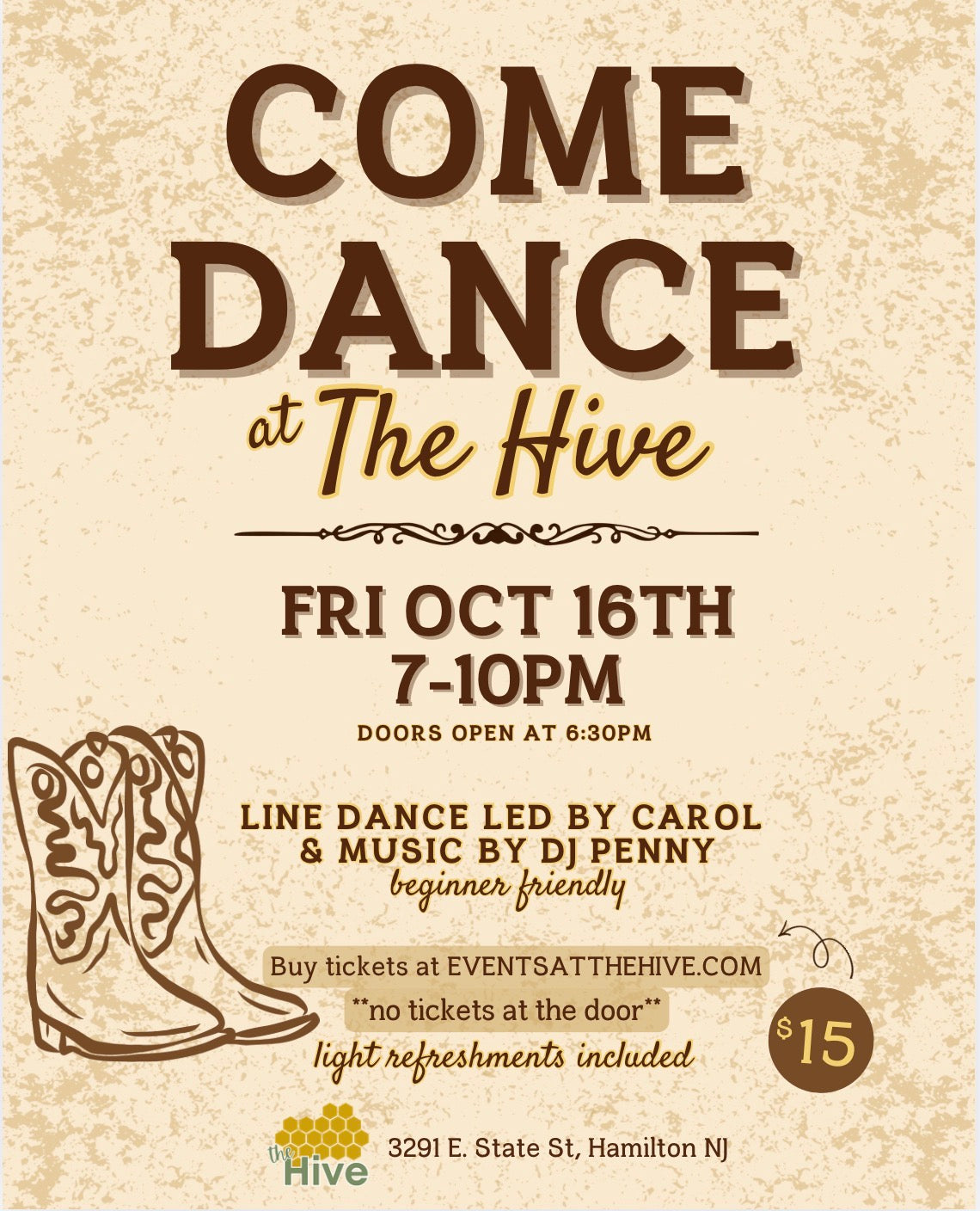 Friday Night Line Dance Social 💃🕺 - Friday Oct 16th  7-10pm
